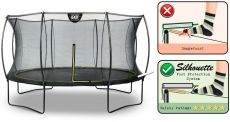 Батут з сіткою Exit Silhouette 366см black